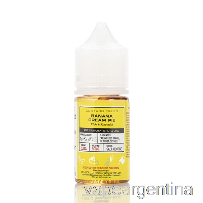 Tarta De Crema De Plátano - Serie Sal Bsx - 30ml 50mg Vape Descartable